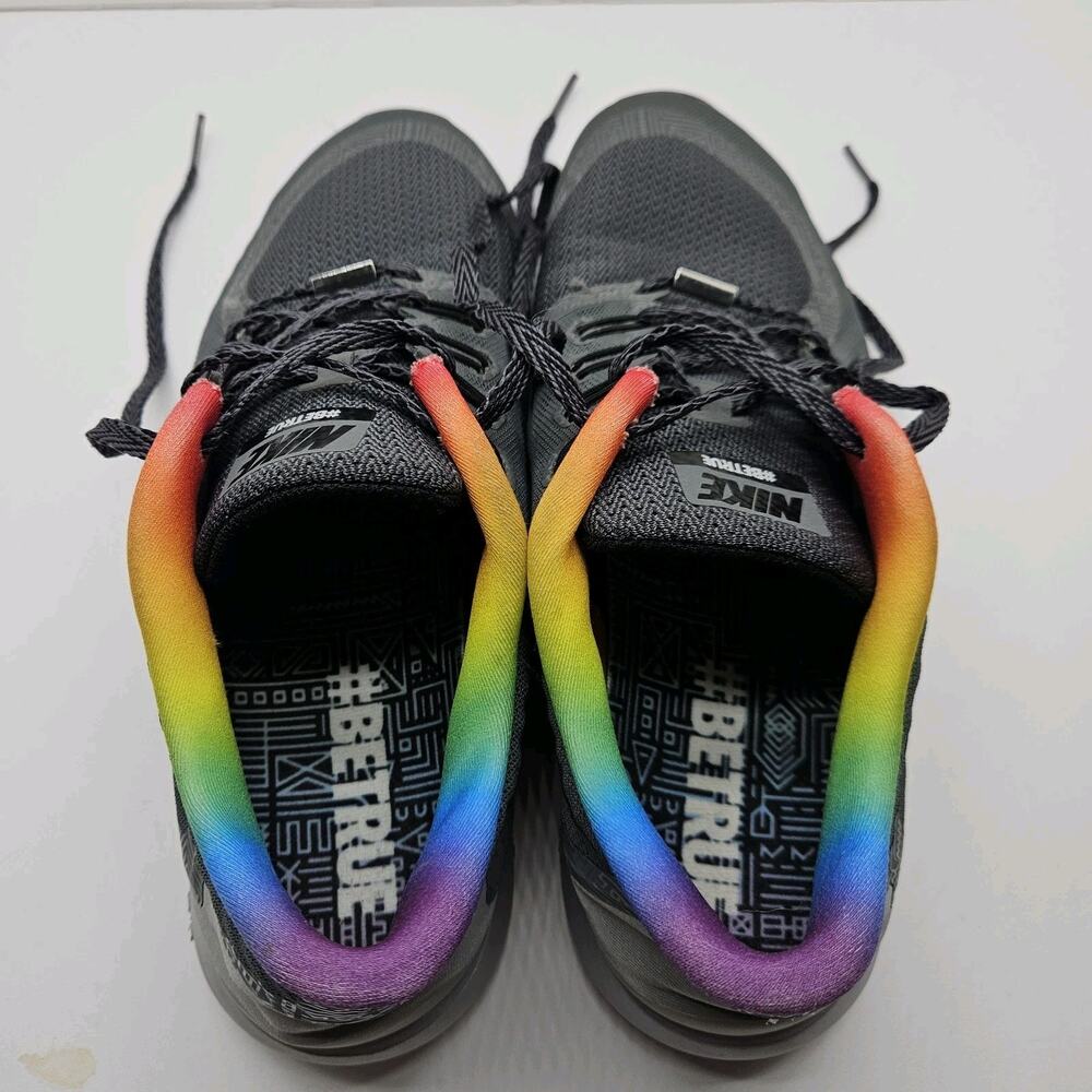 Nike Women's Free 5.0 Be True Rainbow Pride Grey Size 9.5 Shoes - Picture 7 of 8